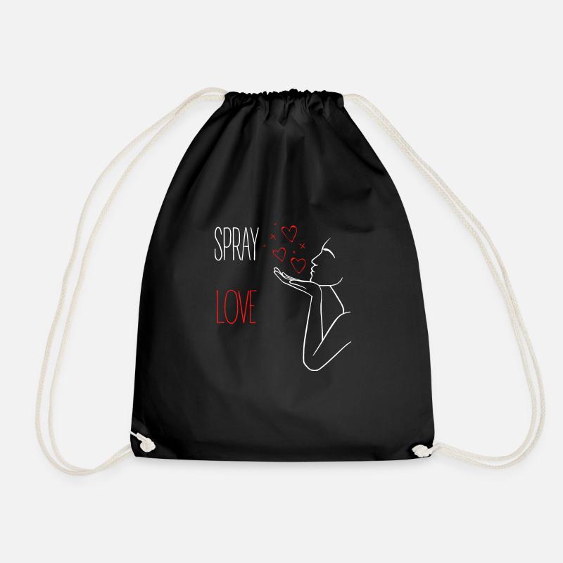 SPRAY LOVE - Turnbeutel - Schwarz