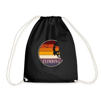 Escalade vintage - Sac de sport léger - noir - Devant
