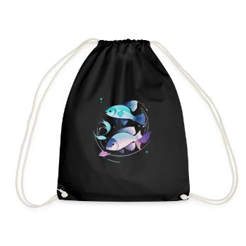 Poissons - Sac de sport léger - noir - Devant