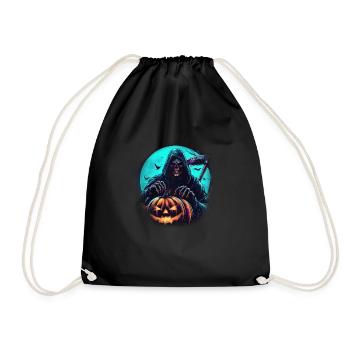 La faucheuse de citrouilles - Sac de sport léger - noir - Devant