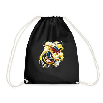 Dragon chinois (Collection d’œuvres d’art) - Sac de sport léger - noir - Devant