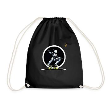 THE SKATEBOARD OF THE FUTURE - Drawstring Bag - black - Front