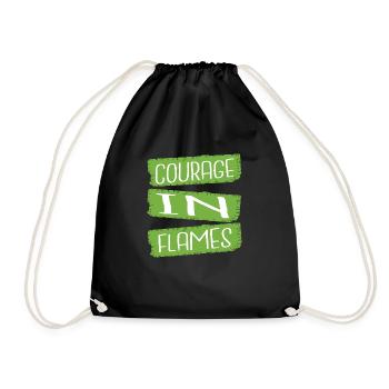 Gallantry Heroism Fire Department Emergency Rescue - Drawstring Bag - black - Front