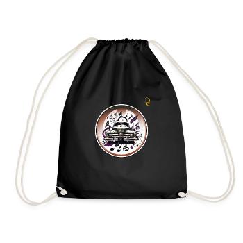 MUSIQUE DANS LA VOITURE - Sac de sport léger - noir - Devant