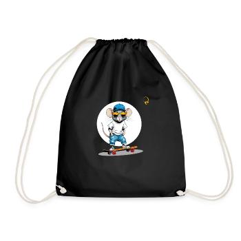 THE SPECIAL MOUSE - Drawstring Bag - black - Front