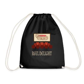 Cinéma Cinéphile Rétro Vintage Classique Cinéma TV - Sac de sport léger - noir - Devant