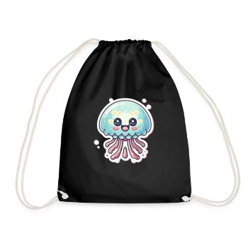 Jellyfish Lover - Drawstring Bag - black - Front
