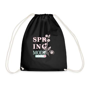 Mode Printemps - Le printemps est là ! - Sac de sport léger - noir - Devant