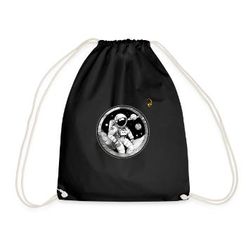 SPACE REST - Drawstring Bag - black - Front