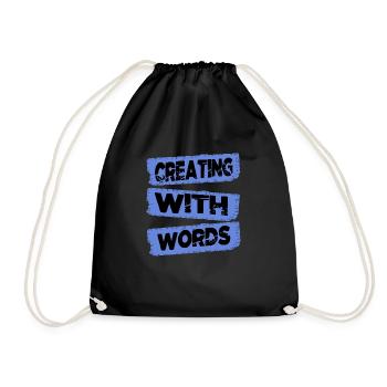 Conseils d’écriture cadeau d’anniversaire paternité - Sac de sport léger - noir - Devant