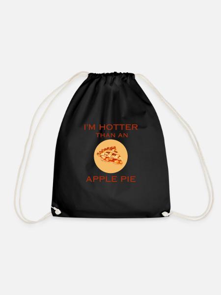 Love of apple pie, exquisite dessert - Drawstring Bag - black