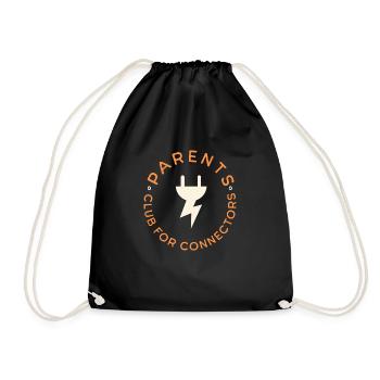Parents Club Funny Family Children Bond Kids Love - Drawstring Bag - black - Front
