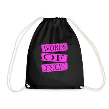 thought-provoking talks birthday funny sayings - Drawstring Bag - black - Front