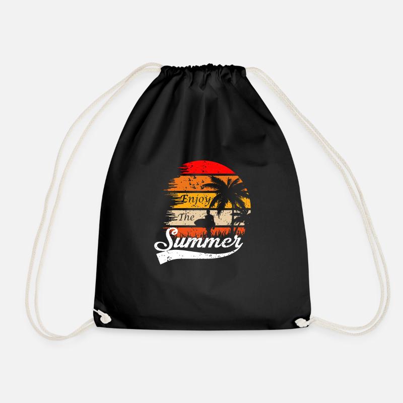 Urlaub Frühsommer Spätsommer Sommerurlaub Meer - Turnbeutel - Schwarz