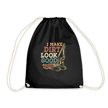 Je fais en sorte que la terre ait l’air d’une bonne pelle - Sac de sport léger - noir - Devant