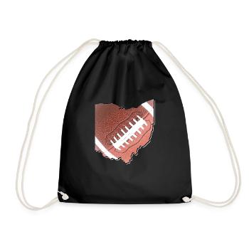 Ohio (États-Unis) | Vrai football | Carte - Sac de sport léger - noir - Devant