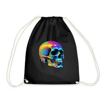 Skull - Turnbeutel - Schwarz - Vorne