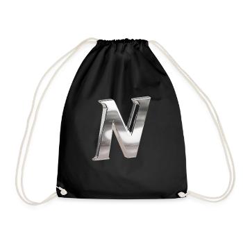 Chrome ,, N " Metallic - Turnbeutel - Schwarz - Vorne