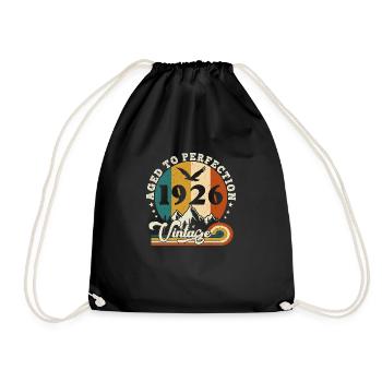 Vintage Birthday in 1927 - anniversaire 2025. - Sac de sport léger - noir - Devant
