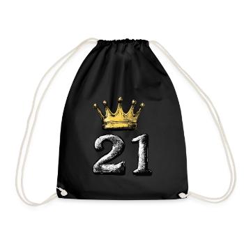21 Nombre Couronne - Sac de sport léger - noir - Devant