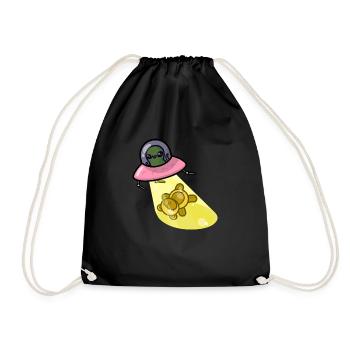 Teddy kidnappé par OVNI Uap - Sac de sport léger - noir - Devant