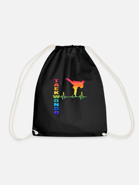 Taekwondo Taekwondo-korean-martial-arts poomsae - Turnbeutel - Schwarz