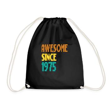 awesome since 1975 - Sac de sport léger - noir - Devant