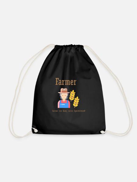 Farmer runter Sportsfreund - Turnbeutel - Schwarz