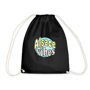 Elsass Vibes - Turnbeutel - Schwarz - Vorne