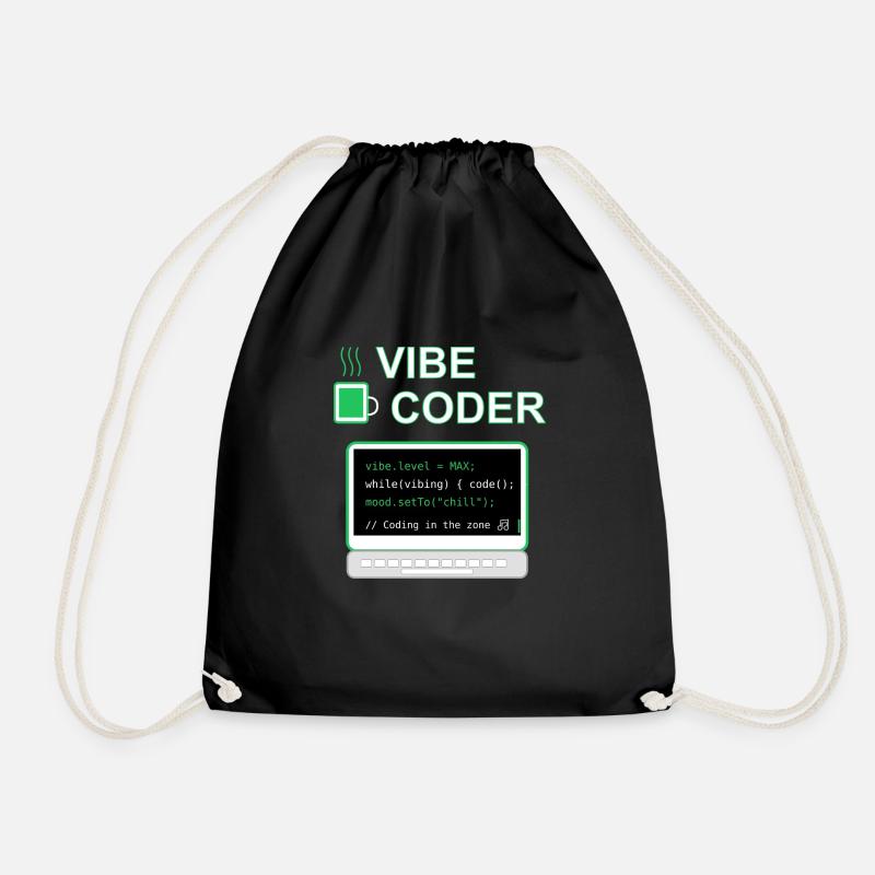 Vibe Coder - Turnbeutel - Schwarz