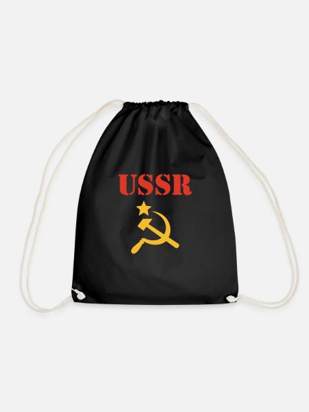 ussr - Drawstring Bag - black