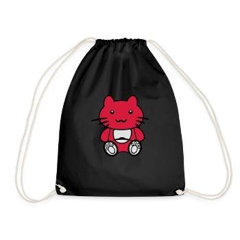 chat sans CHAPEAU 4 - Sac de sport léger - noir - Devant