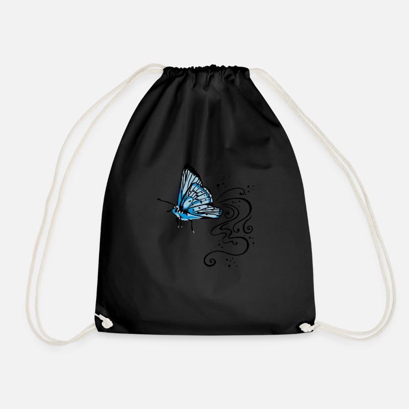 Schmetterling - Turnbeutel - Schwarz