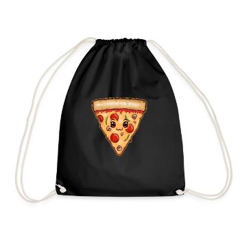 Lovely Pizza - Turnbeutel - Schwarz - Vorne