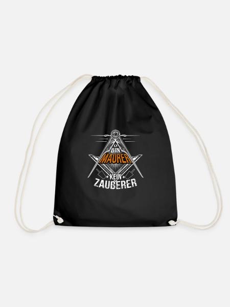 Ich bin Maurer - Turnbeutel - Schwarz