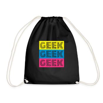 geek - Turnbeutel - Schwarz - Vorne