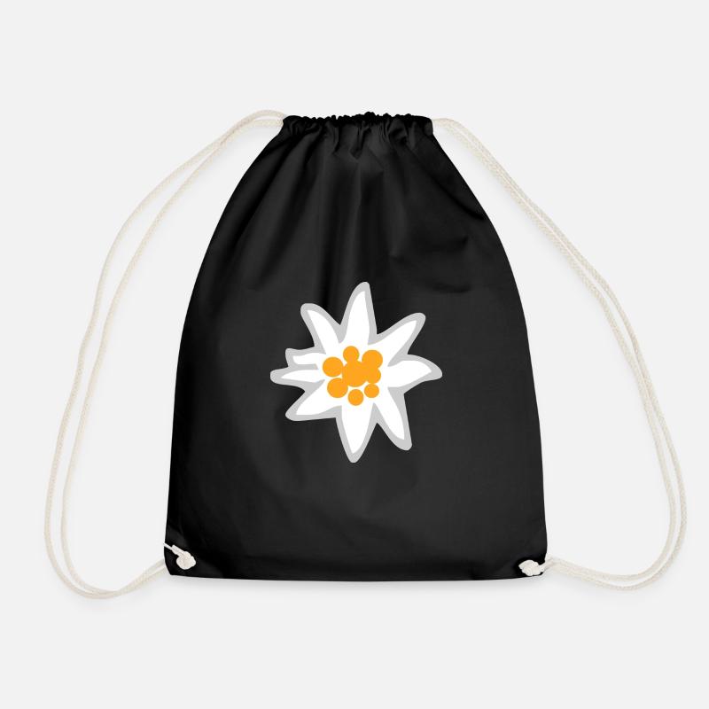Edelweiss - Turnbeutel - Schwarz