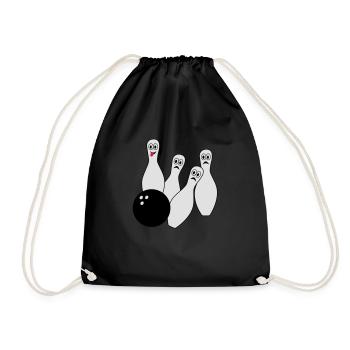 Bowling - Drawstring Bag - black - Front