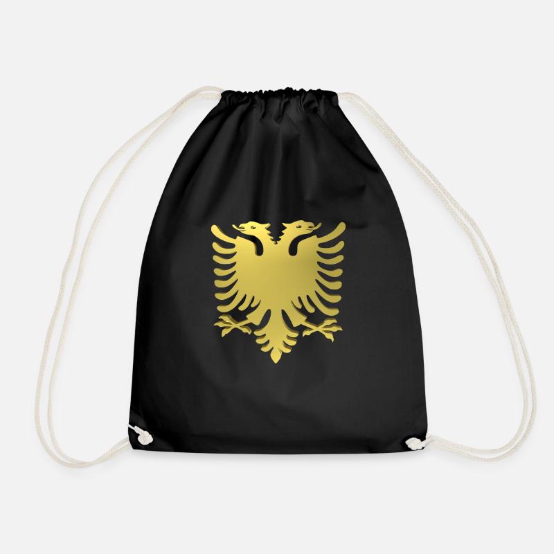 Shqiponja Gold - Turnbeutel - Schwarz