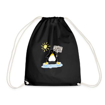 pingui BREAK ICE - Drawstring Bag - black - Front