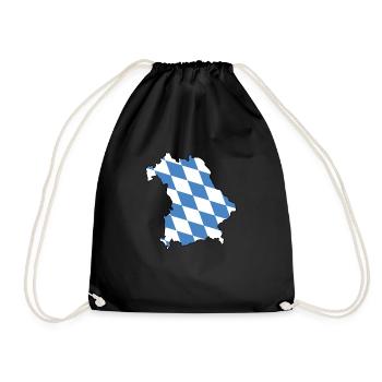 Bavaria - Drawstring Bag - black - Front