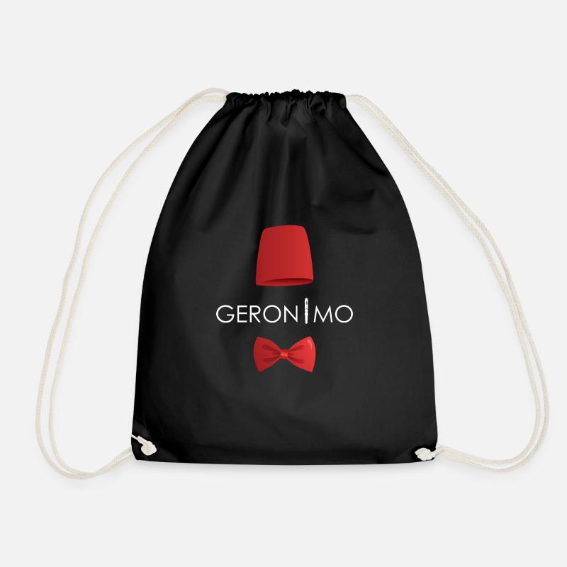 Geronimo Fez & Bowtie - Turnbeutel - Schwarz