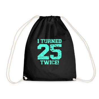 J'ai eu 25 ans deux fois - Sac de sport léger - noir - Devant