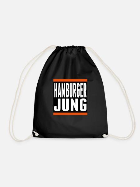 hamburger jung hamburg kietz party original - Turnbeutel - Schwarz