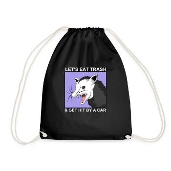 opossum (opossum) - Sac de sport léger - noir - Devant