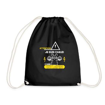 Fitness Je suis Chaud comme un Lapin Cadeau Drôles - Sac de sport léger - noir - Devant