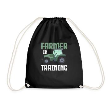 Agriculteur en formation Élevage Élevage Bovins de ferme - Sac de sport léger - noir - Devant