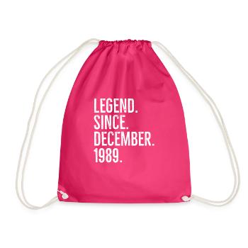 Legende seit Dezember 1989 - Turnbeutel - Fuchsia - Vorne