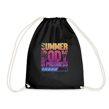 Sommer Body coole shirts ch / at - Turnbeutel - Schwarz - Vorne