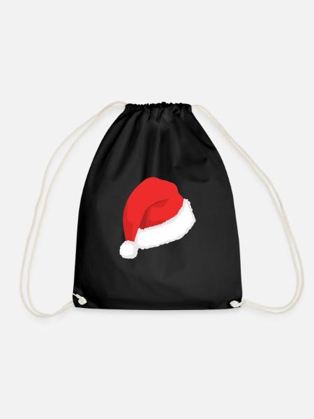 Weihnachtshut - Turnbeutel - Schwarz